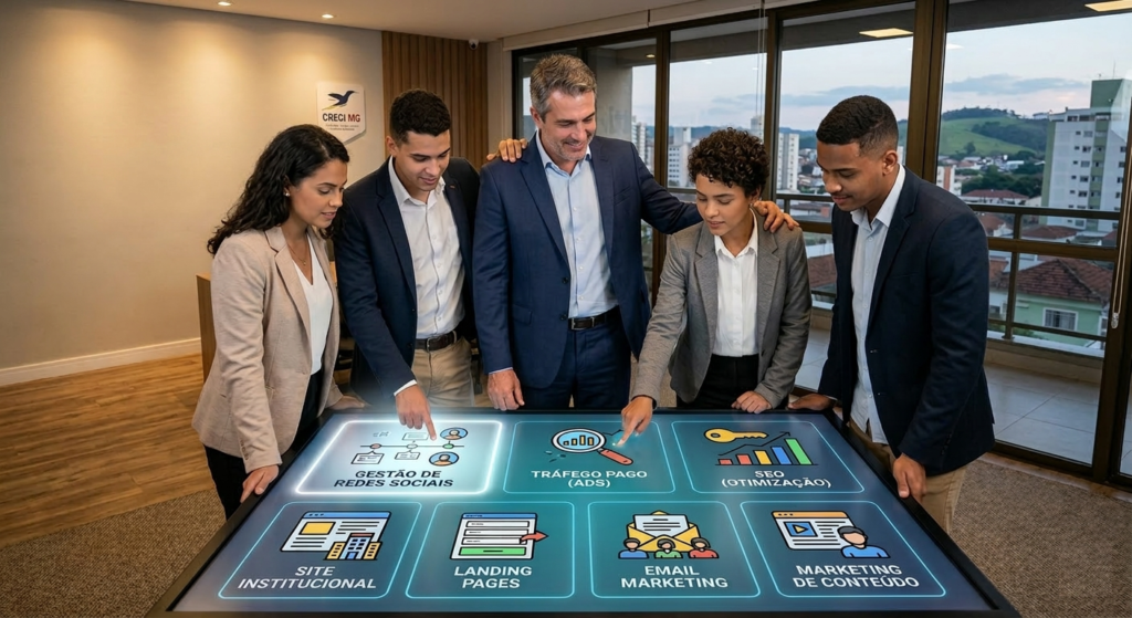 Quais serviços uma agência de marketing oferece?