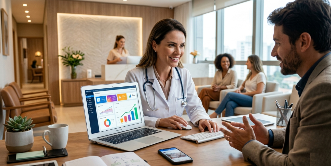 Tráfego Pago e Gestão de Redes Sociais para Clínicas Médicas