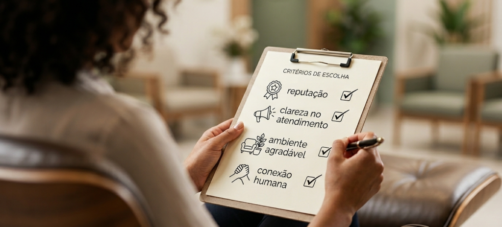 O que o paciente particular leva em conta antes de agendar uma consulta?